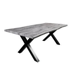 Invicta Interior Stół WILD 160 cm bielony wygląd dębu szary