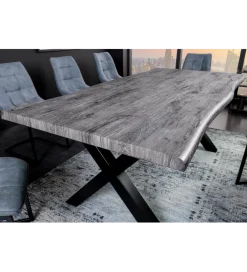Invicta Interior Stół WILD 160 cm bielony wygląd dębu szary
