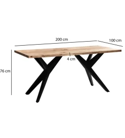 WOHNLING, GERMANY Stół WOHNLING 200 cm drewno akacja