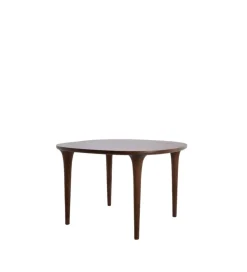 L&L Stół ZALE 120 cm drewno akcja ciemny brązowy