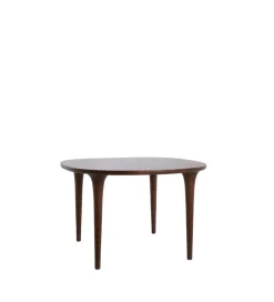 L&L Stół ZALE 120 cm drewno akcja ciemny brązowy