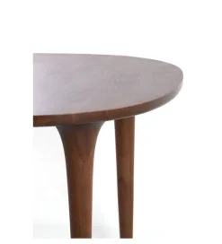 L&L Stół ZALE 140 cm drewno akcja ciemny brązowy