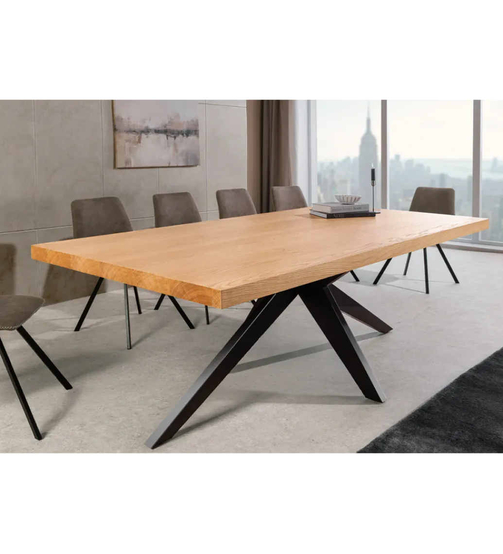 Invicta Interior Stół ZEZUS 200 cm kolor naturalnego dębu