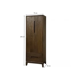 LF-Design Szafa KORTE 75 cm drewno mango brąz
