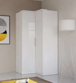 Helvetia Szafa narożna OPTIMA 109 cm biała