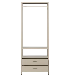 WOOOD Szafa otwarta FERRIS 185 x 70 cm piaskowa