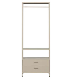 WOOOD Szafa otwarta FERRIS 185 x 70 cm piaskowa