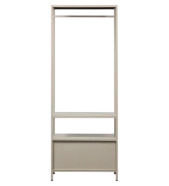 WOOOD Szafa otwarta FERRIS 185 x 70 cm piaskowa