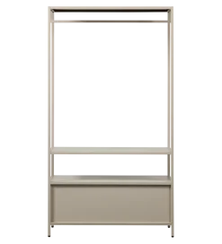 WOOOD Szafa otwarta FERRIS 185 x 100 cm piaskowa