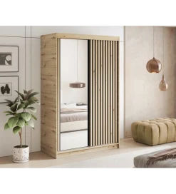 ELTAP Szafa przesuwna EMERIO II 120 cm kolor dąb artisan