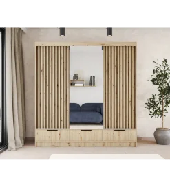 ELTAP Szafa przesuwna VOODI III 180 cm kolor dąb artisan