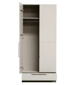 WOOOD Szafa PURE 215 x 95 cm drewno sosny dust