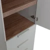 WOOOD Szafa RENS 55 cm dekor orzechowy szara