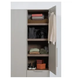 WOOOD Szafa RENS 55 cm dekor orzechowy szara
