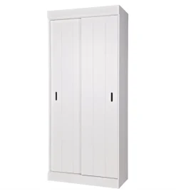 WOOOD Szafa ROW 195 cm drewno sosny biała