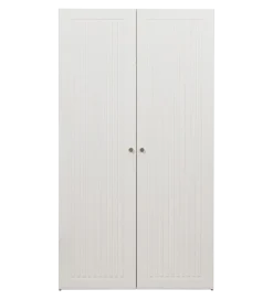 WOOOD Szafa SIPKE 210 cm drewno sosny biała