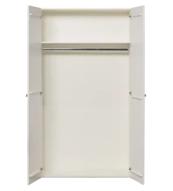 WOOOD Szafa SIPKE 210 cm drewno sosny biała