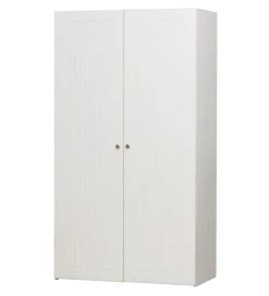 WOOOD Szafa SIPKE 210 cm drewno sosny biała
