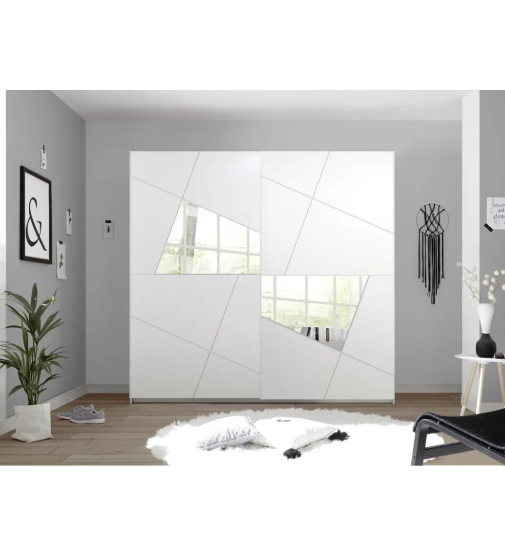 MCA Linia Włoska Szafa VITTORIA 243 cm x 230 cm biała