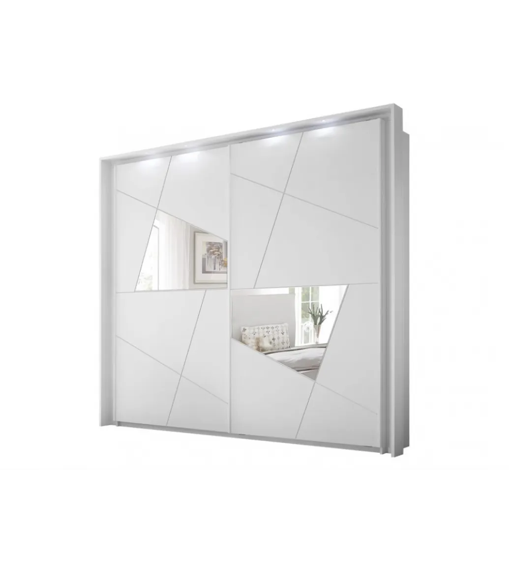 MCA Linia Włoska Szafa VITTORIA 243 cm x 230 cm biała