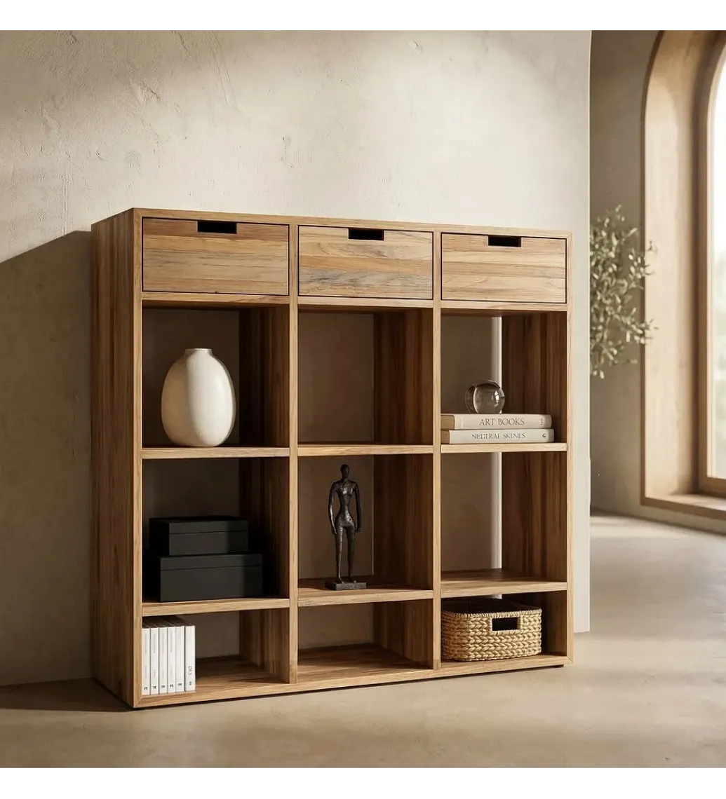 Zona-Design Szafka KURAN 96 cm drewno teak naturalny