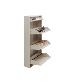 KDesign Szafka na buty CARUSO 114 cm kremowa