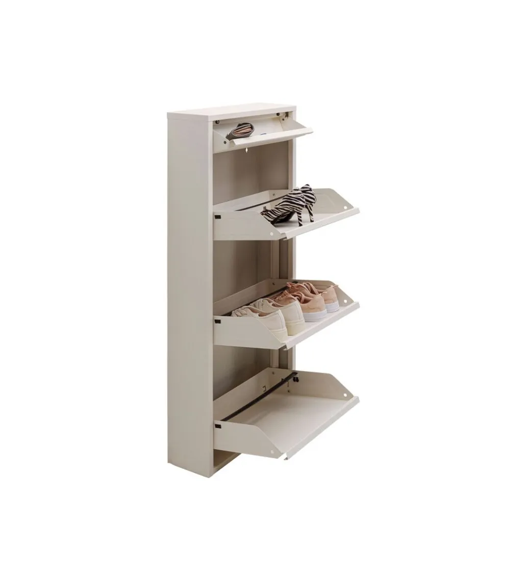 KDesign Szafka na buty CARUSO 114 cm kremowa