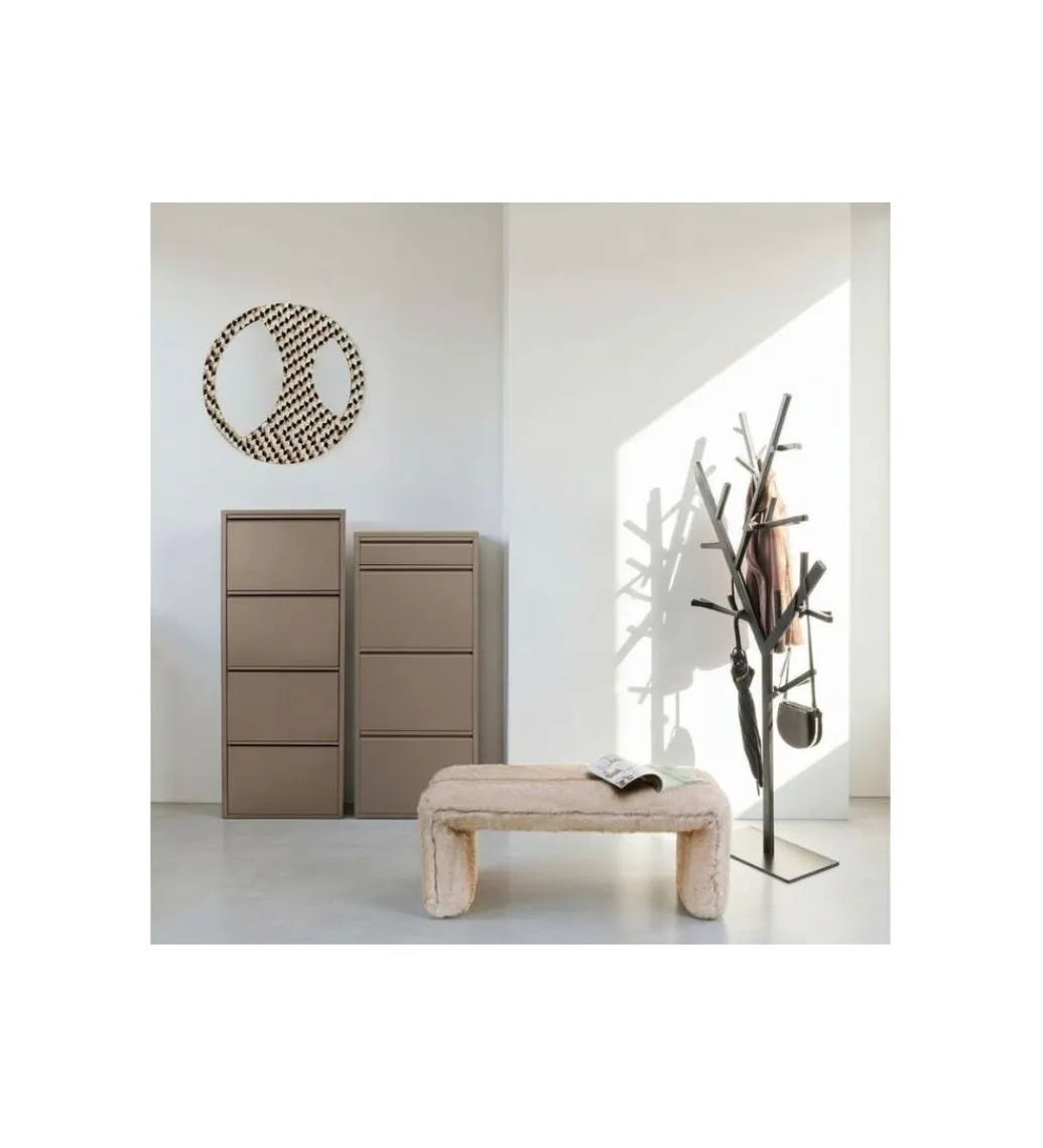 KDesign Szafka na buty CARUSO 136 cm taupe