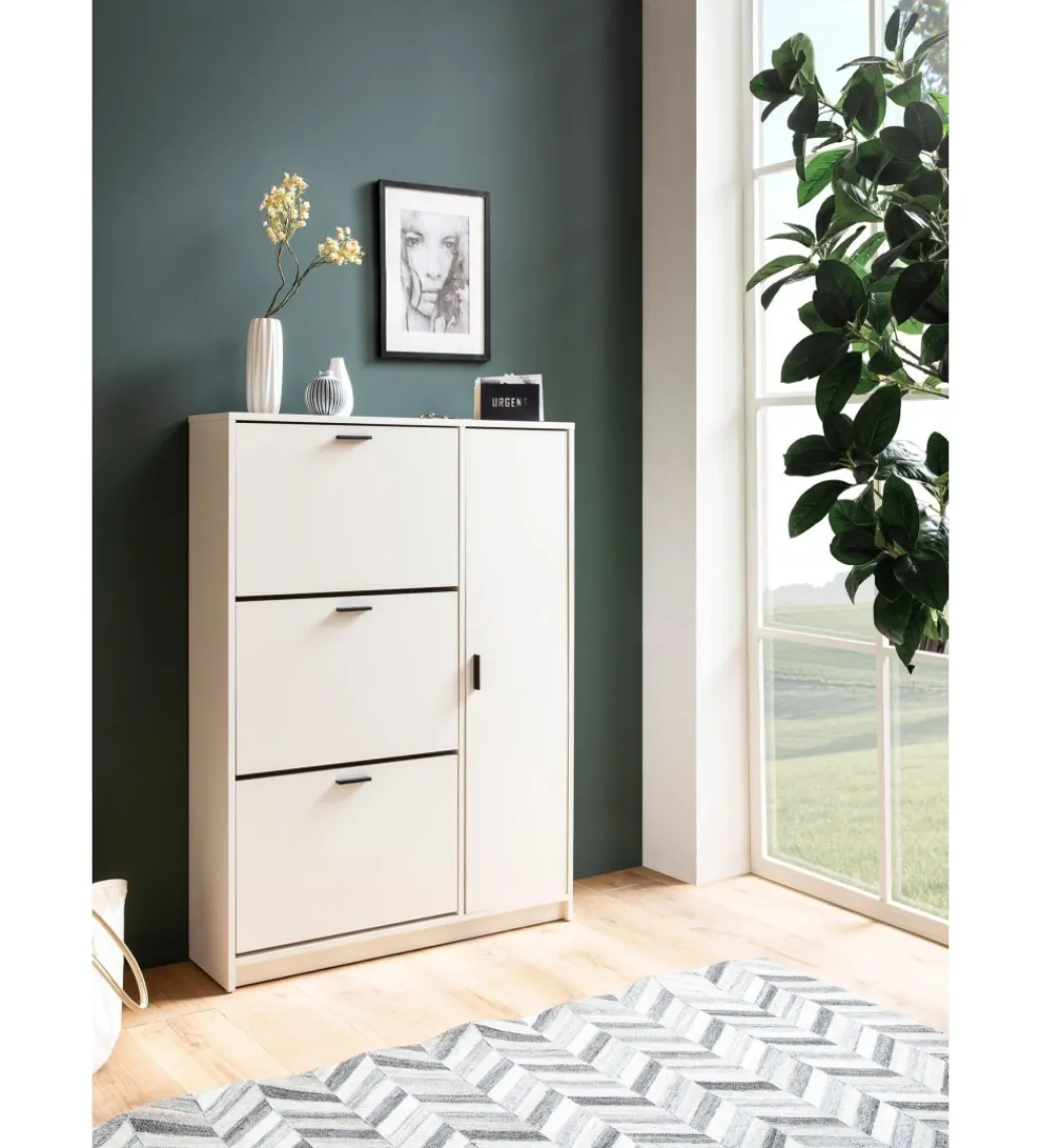 WOHNLING, GERMANY Szafka na buty FLURE II 90 cm biała