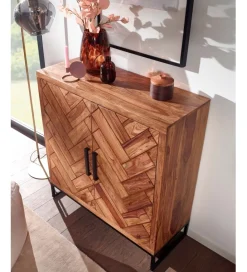 WOHNLING, GERMANY Szafka na buty HERNARES 100 cm drewno sheesham