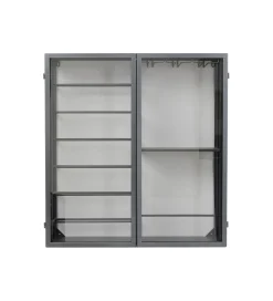 KDesign Szafka na wino PORTO 75 x 80 cm czarna