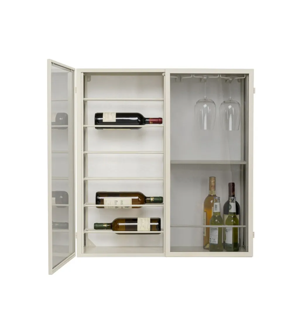 KDesign Szafka na wino PORTO 75 x 80 cm greige
