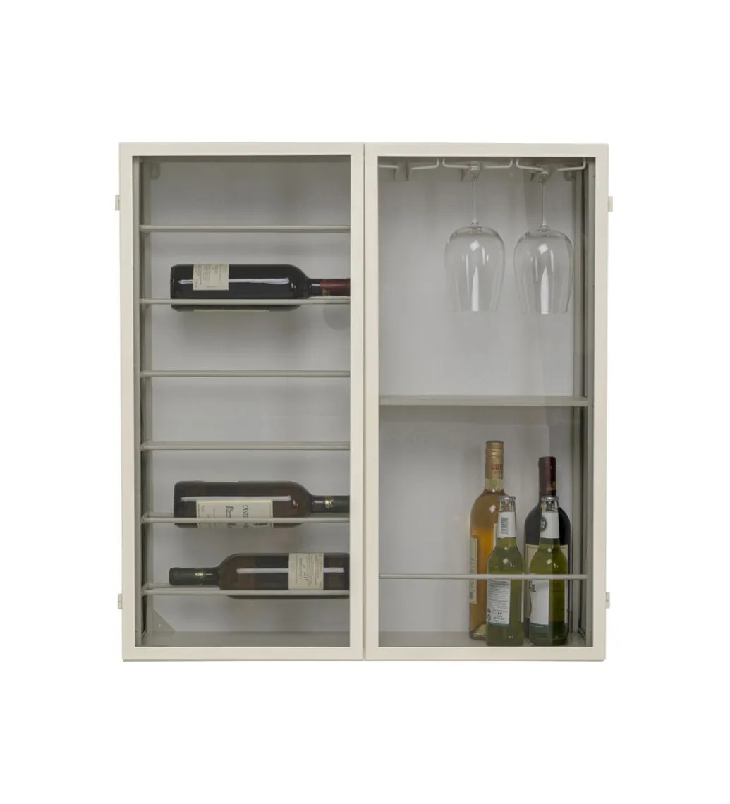 KDesign Szafka na wino PORTO 75 x 80 cm greige