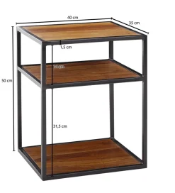 WOHNLING, GERMANY Szafka nocna BASTIA 40 cm drewno sheesham