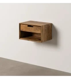 Zona-Design Szafka nocna GRETO 40 cm drewno mango brązowa