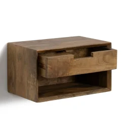 Zona-Design Szafka nocna GRETO 40 cm drewno mango brązowa