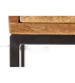 Invicta Interior - przedsprzedaż Szafka nocna Iron Craft drewno mango