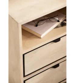WOHNLING, GERMANY Szafka nocna NIKI 43 cm drewno mango
