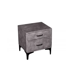 Invicta Interior Szafka nocna OLIWIA 46 cm ciemnoszara