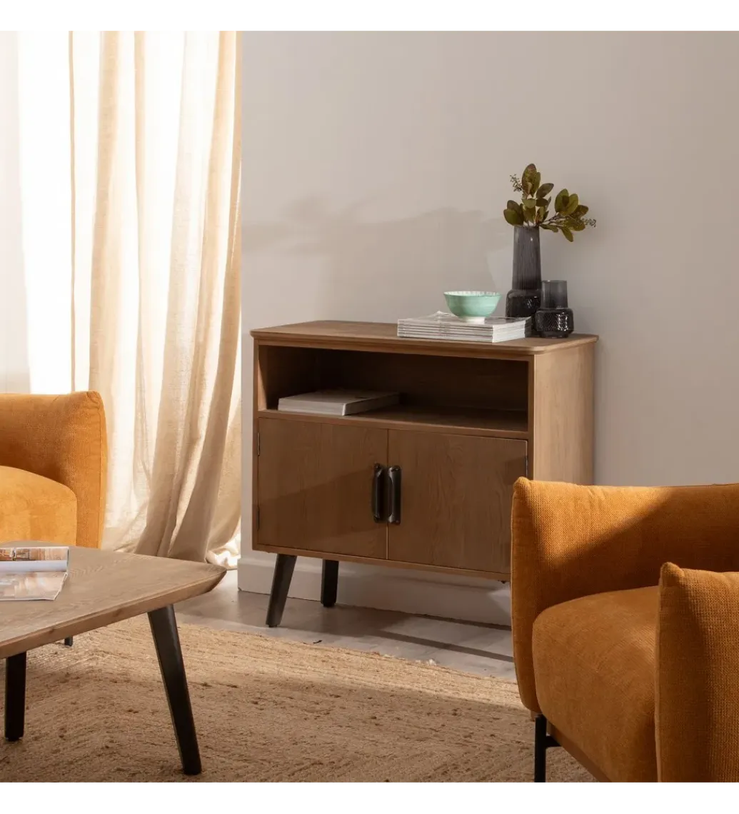 Zona-Design Szafka nocna PAUL 90 cm drewno jodła