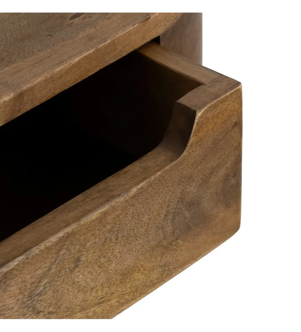 Zona-Design Szafka nocna RUKNO 50 cm drewno mango brązowa