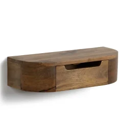 Zona-Design Szafka nocna RUKNO 50 cm drewno mango brązowa