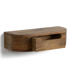 Zona-Design Szafka nocna RUKNO 50 cm drewno mango brązowa