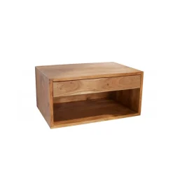 Invicta Interior Szafka nocna wisząca EUFRAT Amazonas 50 cm drewno akacja