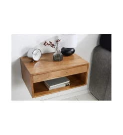 Invicta Interior Szafka nocna wisząca EUFRAT Amazonas 50 cm drewno akacja