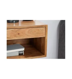 Invicta Interior Szafka nocna wisząca EUFRAT Amazonas 50 cm drewno akacja