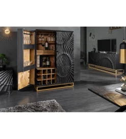 Invicta Interior Szafka nocna ZEUS Scorpion 50 cm drewno mango