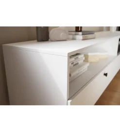 ELTAP Szafka RTV DULLUM 200 cm biały