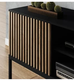 ELTAP Szafka RTV MEORATI 150 cm w optyce dąb artisan