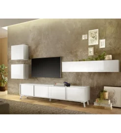 MCA Linia Włoska Szafka wisząca CITY 138 cm biała